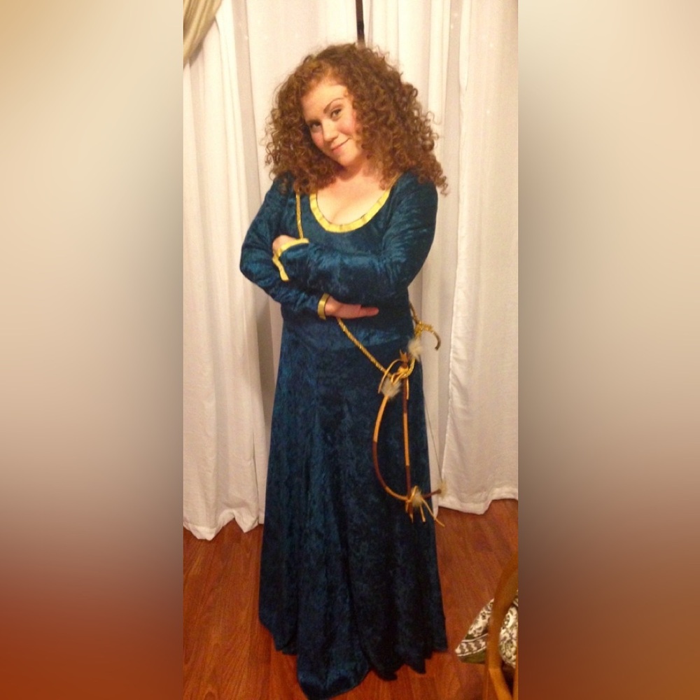 Princess Merida costume approx adult size 16 handmade - Picture 6 of 6